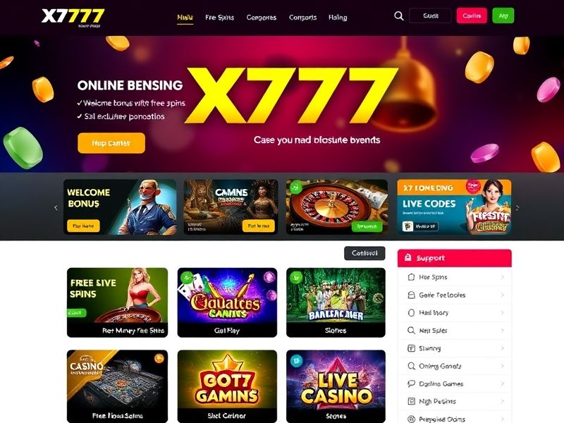 Welcome to x777.com – your premier destination for high-quality gambling games, including online slots, live dealer tables, and exclusive bonuses. Play safely and win big at the top-rated gambling platform.